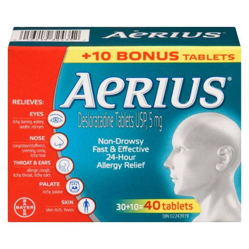 Picture of AERIUS 5MG BONUS 30+10S