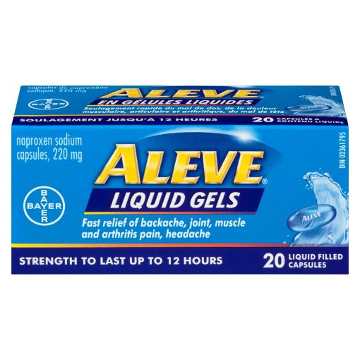 Picture of ALEVE NAPROXEN SODIUM LIQUID GELS 20S