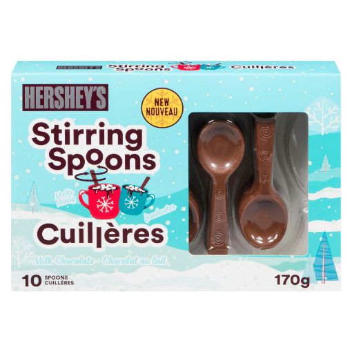 Picture of HERSHEYS MILK CHOCOLATE STIRRING SPOONS 170GR