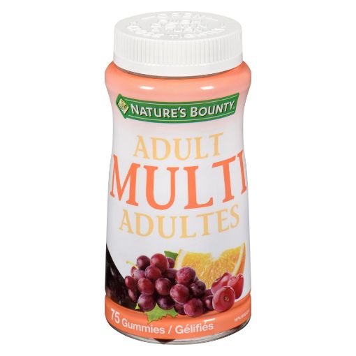 Picture of NATURES BOUNTY ADULT GUMMIES MULTI-VITAMINS 75S                            