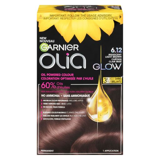 Picture of GARNIER OLIA HAIR COLOUR - IRISDESCENT LIGHT BROWN 6.12