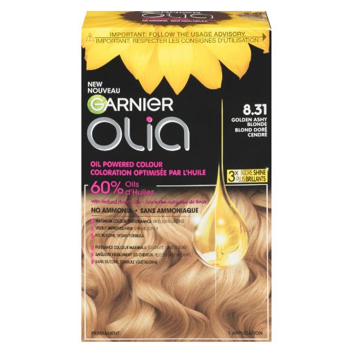 Picture of GARNIER OLIA HAIR COLOUR - GOLDEN ASHY BLONDE 8.31