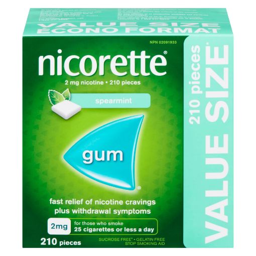 Picture of NICORETTE GUM 2MG - SPEARMINT 210S