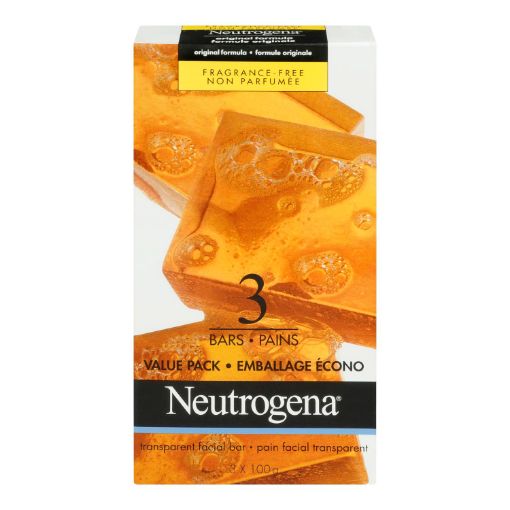 Picture of NEUTROGENA BAR SOAP - ORIGINAL UNSCENTED 3X100GR                           