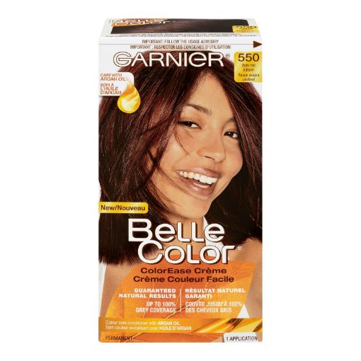 Picture of GARNIER BELLE COLOR HAIR COLOUR - DARK RED AUBURN #550                     