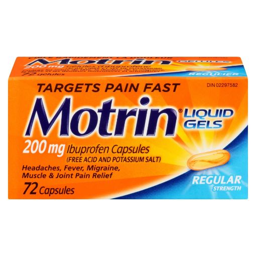 Picture of MOTRIN IBUPROFEN LIQUI-GEL 200MG 72S                                       