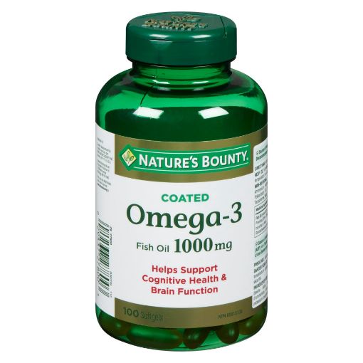 Picture of NATURES BOUNTY OMEGA 3 FISH OIL - SOFTGEL 1000MG 100S