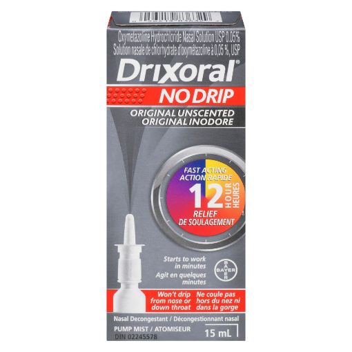 Picture of DRIXORAL NASAL DECONGESTANT SPRAY - ORIGINAL - UNSCENTED 15ML              