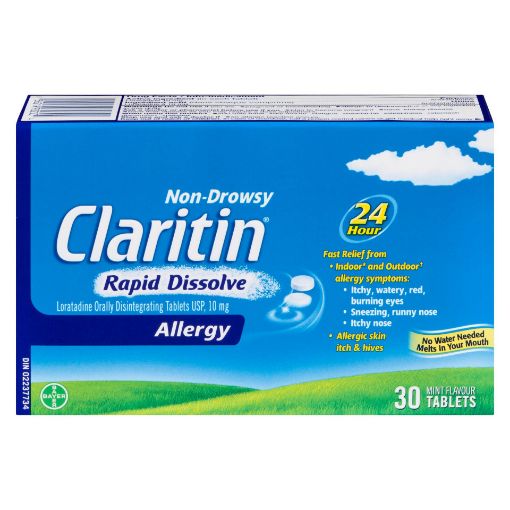 Picture of CLARITIN RAPID DISSOLVE TABLETS 10MG 30S