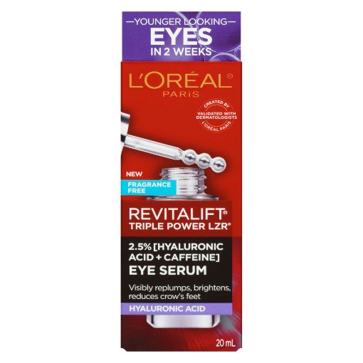 Picture of LOREAL REVITALIFT TRIPLE LAZER HYALURONIC CAFFINE EYE SERUM 20ML