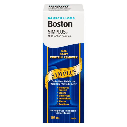 Picture of BAUSCH and LOMB BOSTON SIMPLUS MULTI-ACTION SOLUTION 105ML