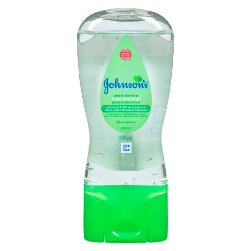 Picture of JOHNSON and JOHNSON BABY OIL GEL - ALOE and VIT E 200ML