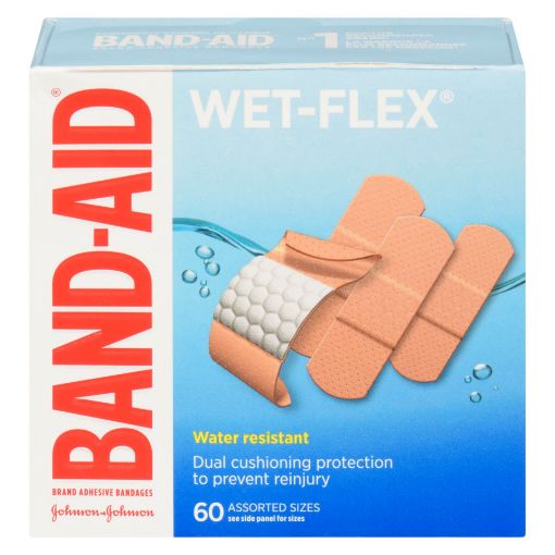 Picture of BAND-AID BANDAGE - WETFLEX – VALUE PACK ASSORTED 60S