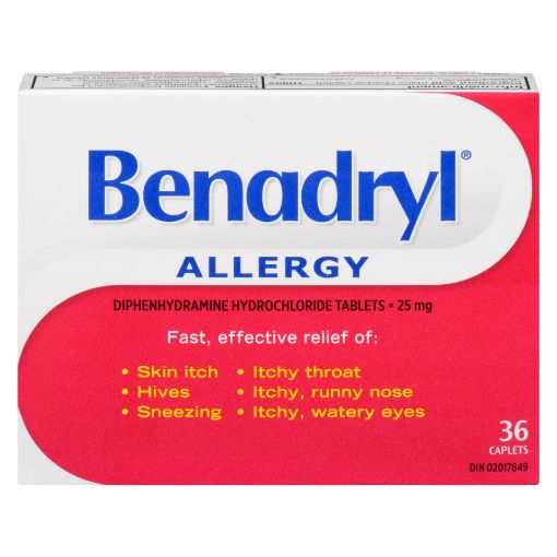 Picture of BENADRYL CAPLETS 25MG 36S                                                  