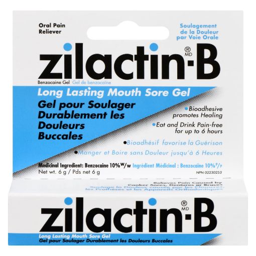 Picture of ZILACTIN-B LONG LASTING MOUTH SORE GEL 6GR                                 