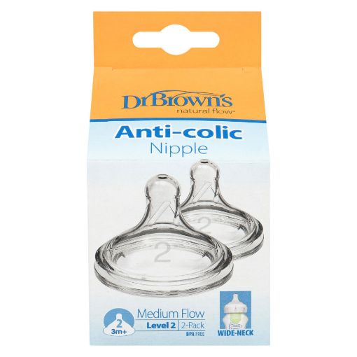 Picture of DR. BROWN'S WIDENECK NIPPLES - LEVEL 2                        