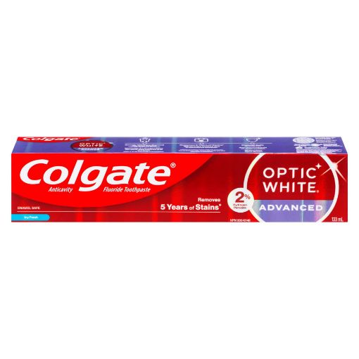 Picture of COLGATE OPTIC WHITE ADVANCED TOOTHPASTE - ICY FRESH 133ML                  