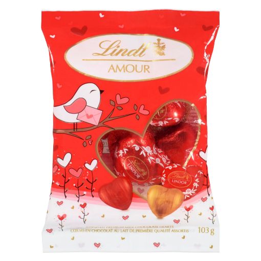 Picture of LINDT VALENTINE HEARTS - BAG 103GR