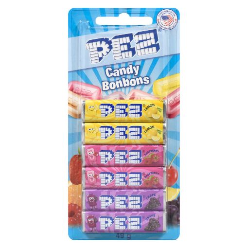 Picture of PEZ CANDY REFILLS - 6/BLISTER PACK  49GR                                   