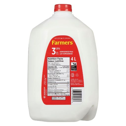 Picture of FARMERS HOMOGENIZED MILK 4LT