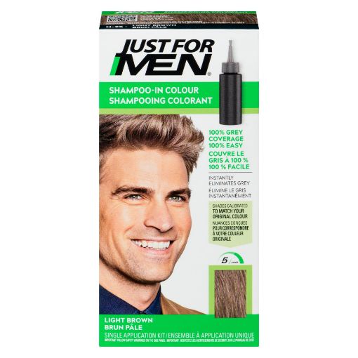 Picture of JUST FOR MEN SHAMPOO-IN COLOUR - LIGHT BROWN H-25                          