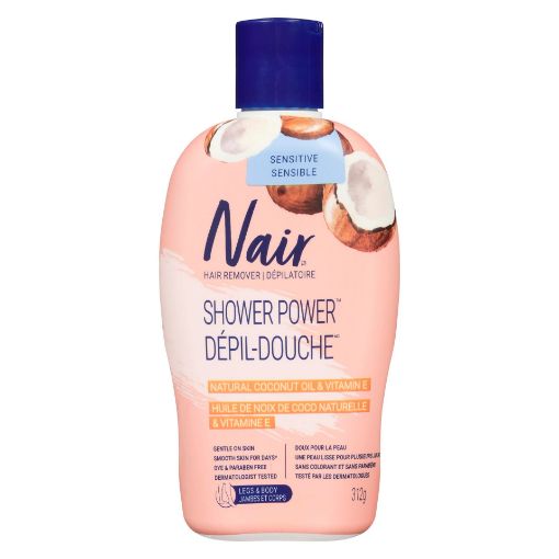 Picture of NAIR SHOWER POWER SENSITIVE 100% NATURAL COCONUT OIL and VIT E 312GR