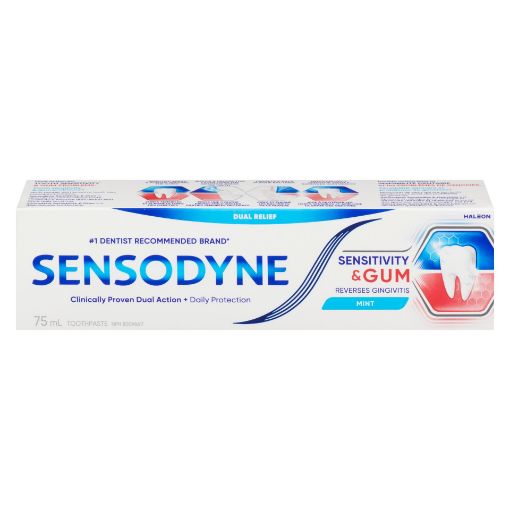 Picture of SENSODYNE SENSITIVITY and GUM TOOTHPASTE - MINT 75ML
