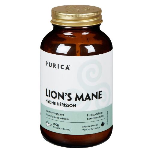 Picture of PURICA LIONS MANE MICRONIZED MUSHROOMS - MEMORY SUPPORT POWDER 100GR                         