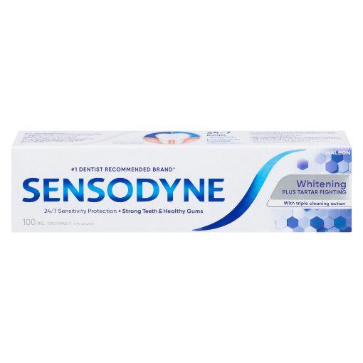 Picture of SENSODYNE TOOTHPASTE - WHITENING PLUS TARTAR FIGHTING 100ML                
