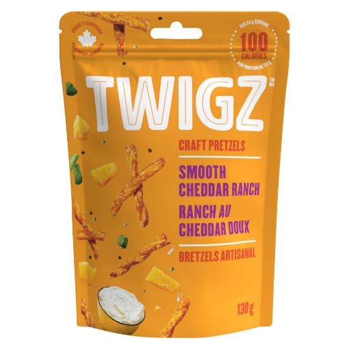 Picture of TWIGZ PRETZELS - SMOOTH CHEDDAR RANCH 130GR