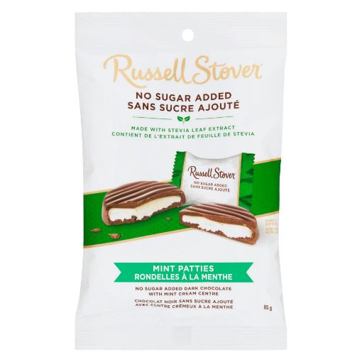 Picture of RUSSELL STOVER SUGAR FREE CHOCOLATE - MINT PATTIES 85GR