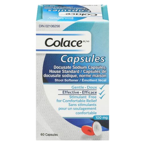 Picture of COLACE STOOL SOFTENER CAPSULES 60S                                         