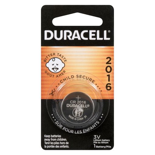 Picture of DURACELL LITHIUM COIN BATTERY - BITTER COATING 2016 1S