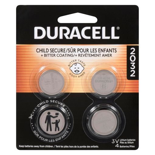 Picture of DURACELL LITHIUM COIN BATTERY - BITTER COATING 2032 4S