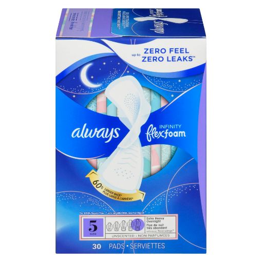 Picture of ALWAYS INFINITY PADS - FLEX SZ5 - UNSCENTED 30S