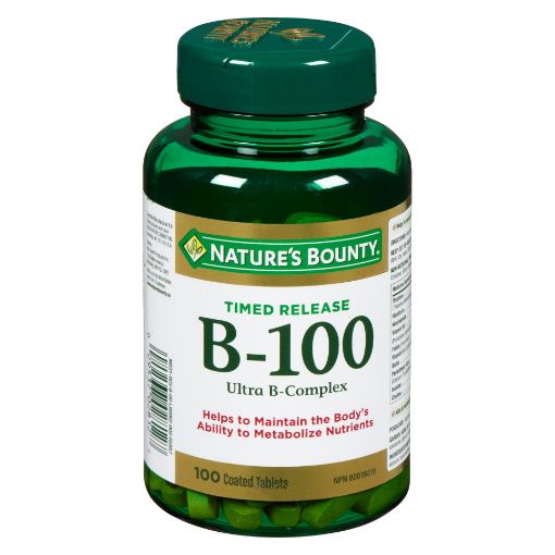 Picture of NATURES BOUNTY B100 - ULTRA B - TIME RELEASE TABLET 100S                   
