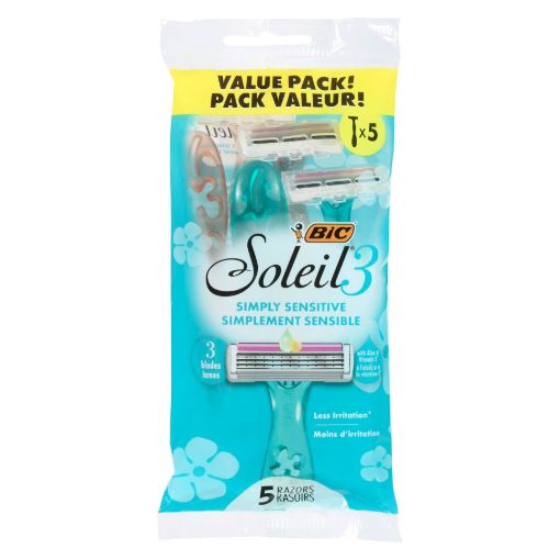 Picture of BIC SOLEIL SIMPLY RAZOR - SENSITIVE - WOMENS 5S