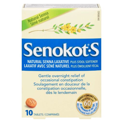 Picture of SENOKOT S NATURAL LAXATIVE STOOL SOFTENER TAB 10S