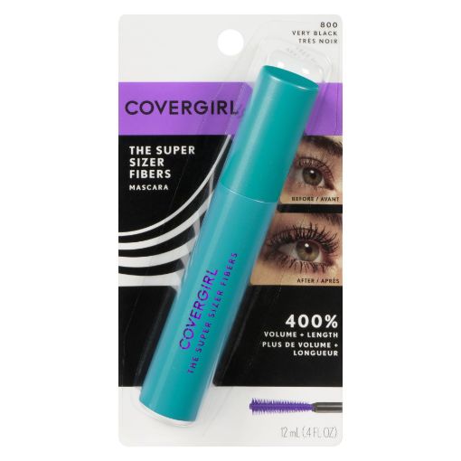 Picture of COVERGIRL THE SUPER SIZER FIBERS MASCARA - VERY BLACK                      