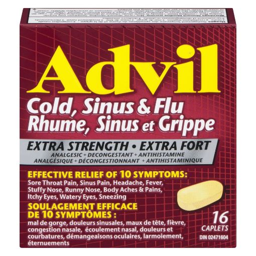 Picture of ADVIL COLD, SINUS and FLU - EXTRA STRENGTH 16S