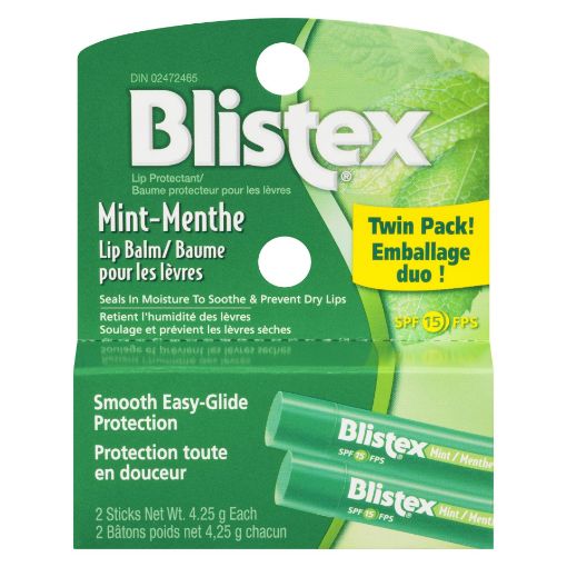 Picture of BLISTEX LIP BALM - MINT - TWIN PACK 2X4.25GR