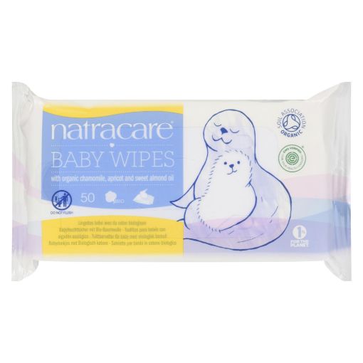 Picture of NATRACARE BABY WIPES - ORGANIC COTTON 50S