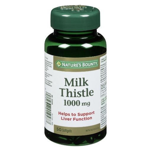 Picture of NATURES BOUNTY MILK THISTLE 1000MG SOFTGEL 50S                             