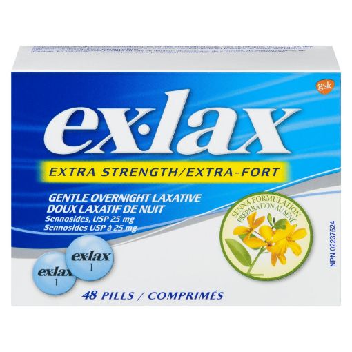 Picture of EX-LAX SENNA - EXTRA STRENGTH TABLET 25MG 48S                              
