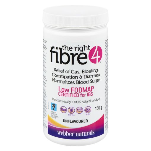 Picture of WEBBER NATURALS FIBRE 4 UNFLAVOURED 150GR                                  