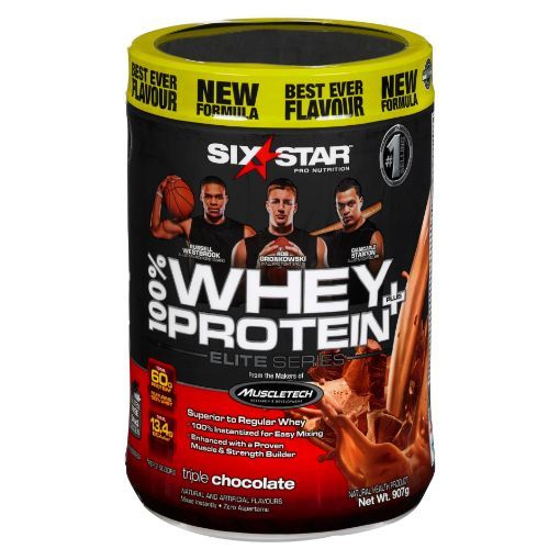 Picture of SIX STAR ELITE SERIES PROTEIN POWDER - TRIPLE CHOCOLATE 907GR