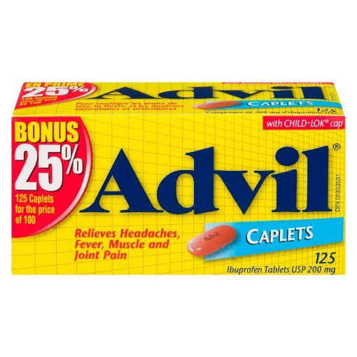 Picture of ADVIL IBUPROFEN CAPLET - BONUS PACK 125S