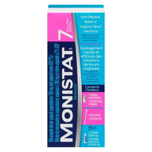 Picture of MONISTAT 7-DAY 100MG COMBI-PK 7S + 9GR                                     
