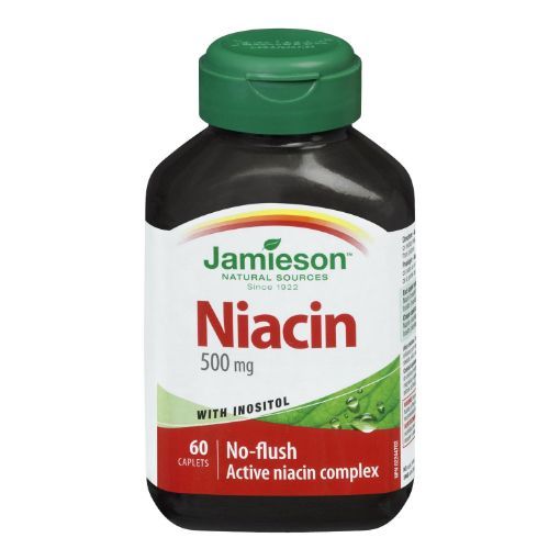 Picture of JAMIESON NIACIN-INOSITOL COMPLEX CAPLET 500MG 60S                          