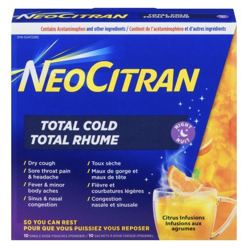 Picture of NEO CITRAN TOTAL COLD NIGHT - GREEN TEA 10S                                